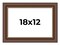 12x18 Traditional Picture Frame with UV-Resistant Acrylic & Acid Free Backing, Available in 3 Finishes - Black, Brown, Gold